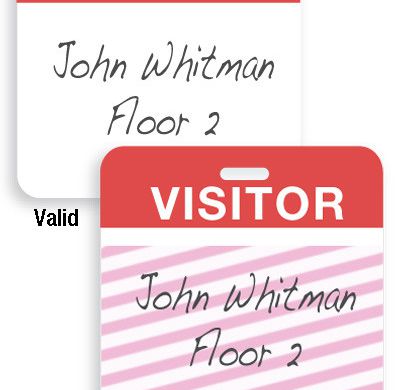 Expiring Visitor ID Badges